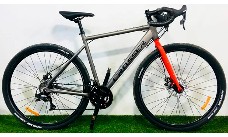 Фотография Велосипед Crosser Gravel NORD 1 28" размер М 2021 Серо-красный